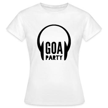 goa party - Frauen T-Shirt - Weiß - Vorne - AI Model Female 172 dark (172cm)