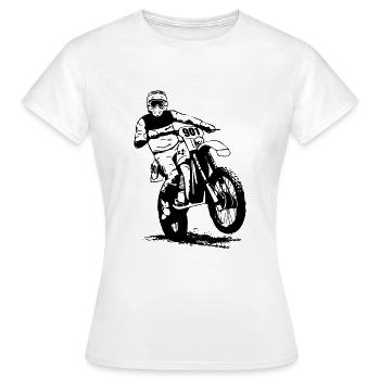 Enduro - Women's T-Shirt - white - Front - AI Model Female 172 dark (172cm)