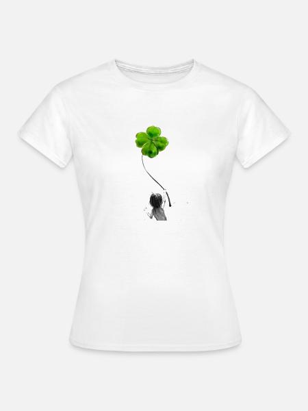 Klee Geschenkidee - Frauen T-Shirt - Weiß