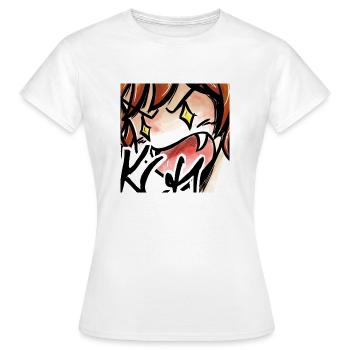Rage - Frauen T-Shirt - Weiß - Vorne - AI Model Female 172 dark (172cm)