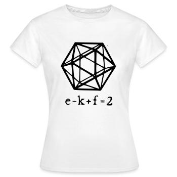 taux de polyénume - T-shirt Femme - blanc - Devant - AI Model Female 172 dark (172cm)