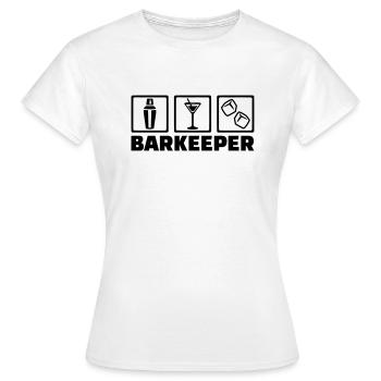 Barkeeper - Frauen T-Shirt - Weiß - Vorne - AI Model Female 172 dark (172cm)