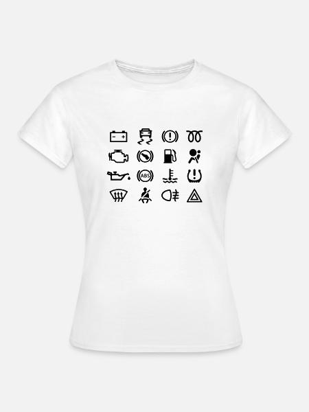 Voyants de voiture - T-shirt Femme - blanc