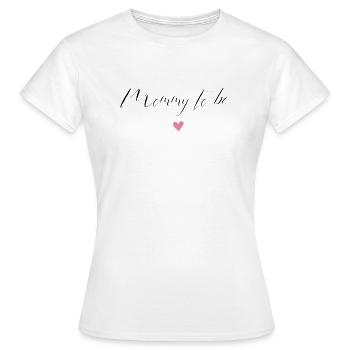 Maman en devenir - T-shirt Femme - blanc - Devant - AI Model Female 172 dark (172cm)