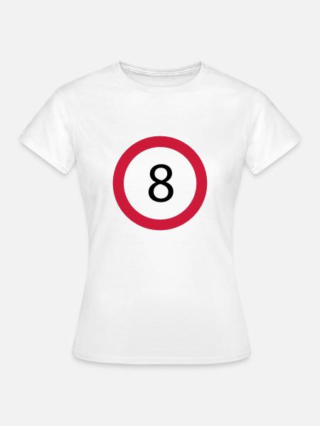 8 - Women's T-Shirt - white