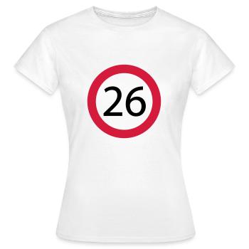 26 - T-shirt Femme - blanc - Devant - AI Model Female 172 dark (172cm)
