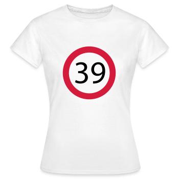 39 - T-shirt Femme - blanc - Devant - AI Model Female 172 dark (172cm)