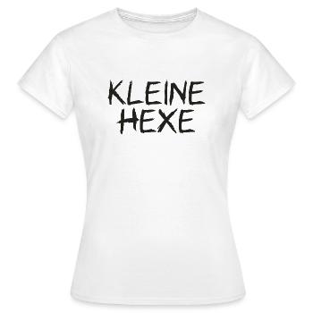 Kleine Hexe - schwarz - Frauen T-Shirt - Weiß - Vorne - AI Model Female 172 dark (172cm)