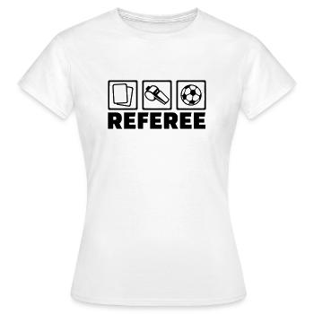 Referee - Women's T-Shirt - white - Front - AI Model Female 172 dark (172cm)