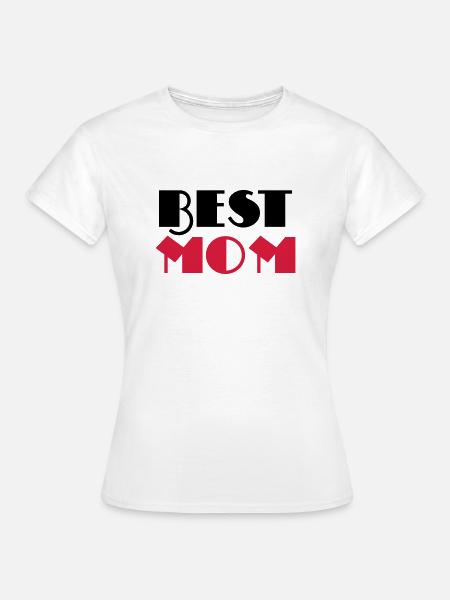 Best Mom - T-shirt dam - vit