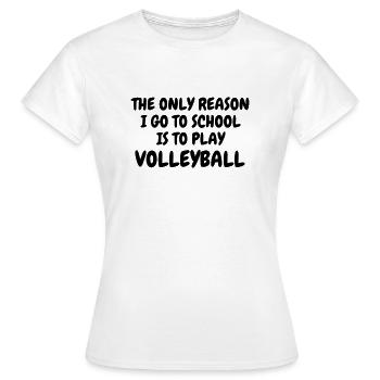 Volleyball - Volley Ball - Volley-Ball - Sport - Frauen T-Shirt - Weiß - Vorne - AI Model Female 172 dark (172cm)