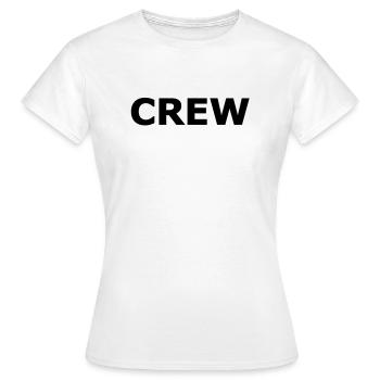 Crew - T-shirt Femme - blanc - Devant - AI Model Female 172 dark (172cm)