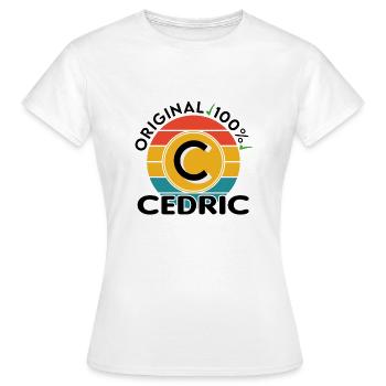 Cedric - Frauen T-Shirt - Weiß - Vorne - AI Model Female 172 dark (172cm)
