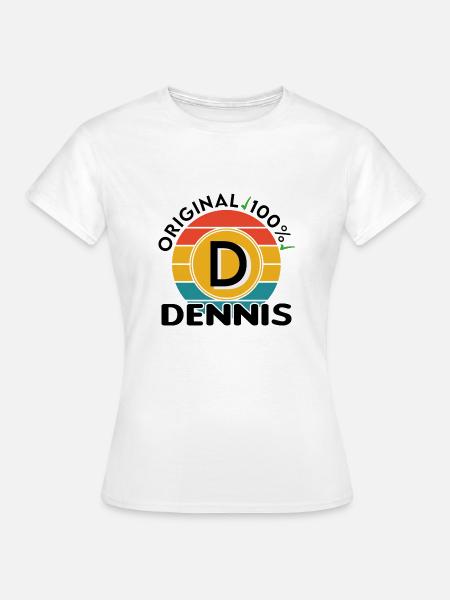 Dennis - Frauen T-Shirt - Weiß