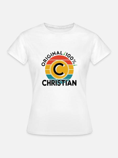 Christian - Frauen T-Shirt - Weiß