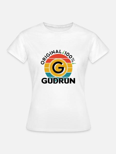 Gudrun - Frauen T-Shirt - Weiß