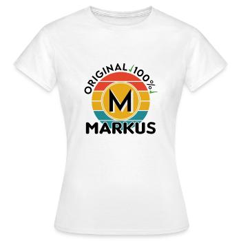 Markus - Frauen T-Shirt - Weiß - Vorne - AI Model Female 172 dark (172cm)