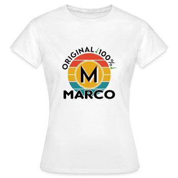 Marco - Frauen T-Shirt - Weiß - Vorne - AI Model Female 172 dark (172cm)