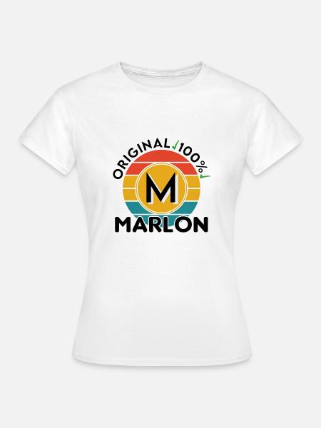 Marlon - Frauen T-Shirt - Weiß