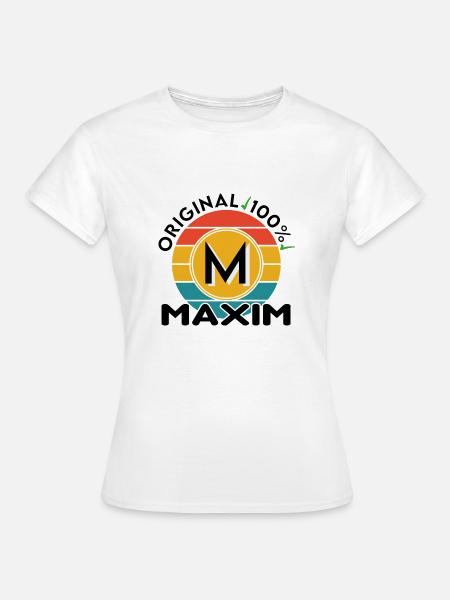 Maxim - Frauen T-Shirt - Weiß