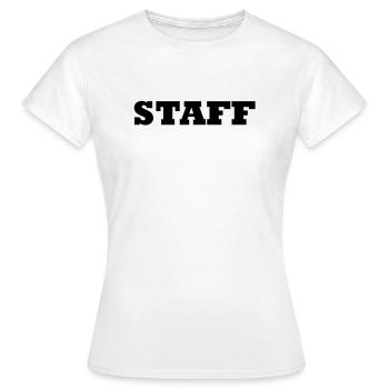 Staff - T-shirt Femme - blanc - Devant - AI Model Female 172 dark (172cm)