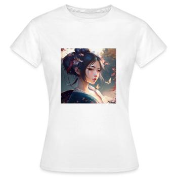 Geisha - Women's T-Shirt - white - Front - AI Model Female 172 dark (172cm)