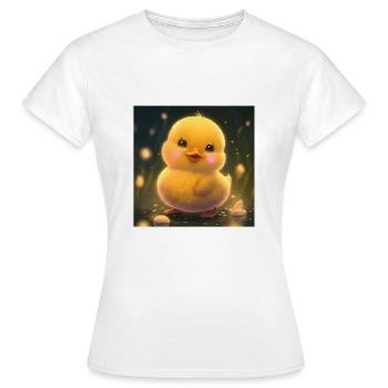 Caneton - T-shirt Femme - blanc - Devant - AI Model Female 172 dark (172cm)