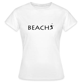 Beach Volleyball Beach Volleyball - Women's T-Shirt - white - Front - AI Model Female 172 dark (172cm)