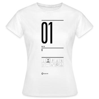 TEST 01 - T-shirt Femme - blanc - Devant - AI Model Female 172 dark (172cm)