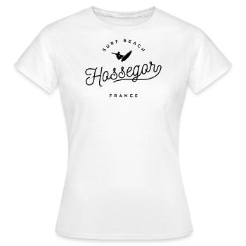 Hossegor Surf Beach - Frankreich - Frauen T-Shirt - Weiß - Vorne - AI Model Female 172 dark (172cm)