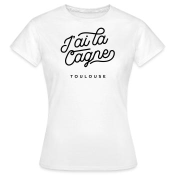 Ich habe die Cagne - Toulouse. - Frauen T-Shirt - Weiß - Vorne - AI Model Female 172 dark (172cm)