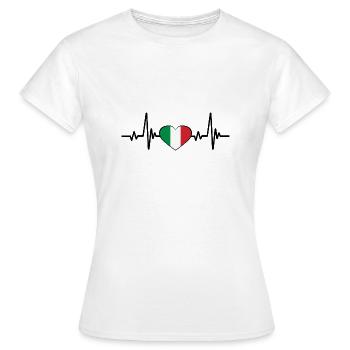 Italy - Women's T-Shirt - white - Front - AI Model Female 172 dark (172cm)