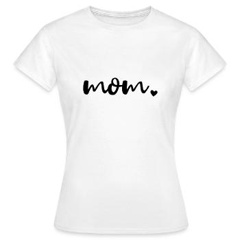 mom - T-shirt Femme - blanc - Devant - AI Model Female 172 dark (172cm)