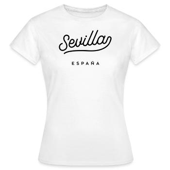 Séville - Espagne - T-shirt Femme - blanc - Devant - AI Model Female 172 dark (172cm)