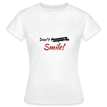 Ne souriez pas - Joker - T-shirt Femme - blanc - Devant - AI Model Female 172 dark (172cm)