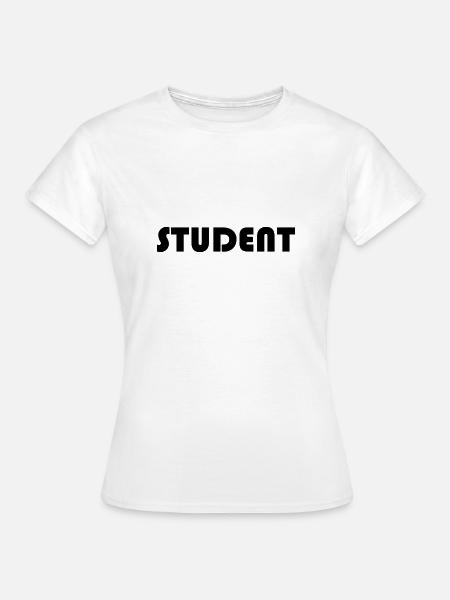 STUDENT Logo - Frauen T-Shirt - Weiß