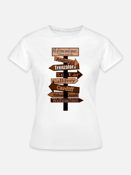 Wegweiser - Frauen T-Shirt - Weiß