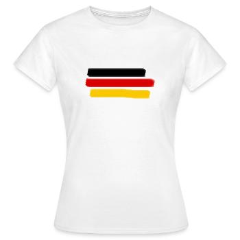 drapeau Allemagne - T-shirt Femme - blanc - Devant - AI Model Female 172 dark (172cm)