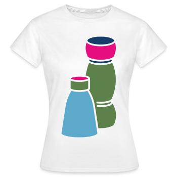 Salz und Pfeffer - Frauen T-Shirt - Weiß - Vorne - AI Model Female 172 dark (172cm)