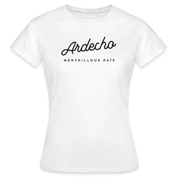 Ardecho Wunderbares Land - Frauen T-Shirt - Weiß - Vorne - AI Model Female 172 dark (172cm)