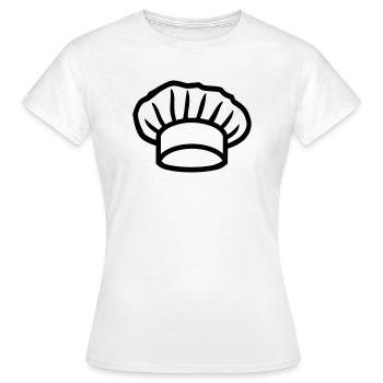 Cuisinier - T-shirt Femme - blanc - Devant - AI Model Female 172 dark (172cm)