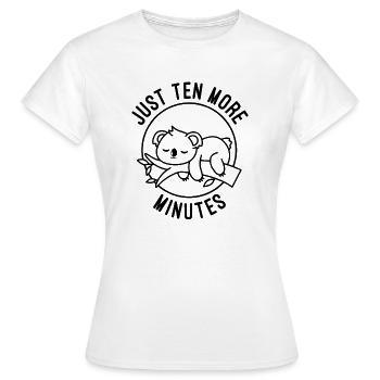 Encore dix minutes - T-shirt Femme - blanc - Devant - AI Model Female 172 dark (172cm)