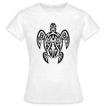 Turtle Tattoo - Frauen T-Shirt - Weiß - Vorne - AI Model Female 172 dark (172cm)