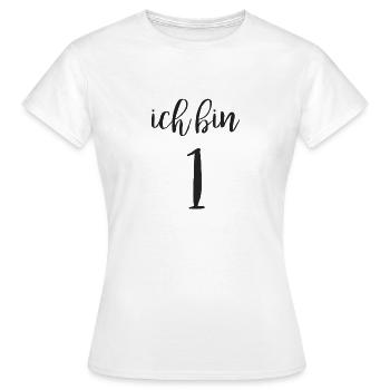 1. Geburtstag - Frauen T-Shirt - Weiß - Vorne - AI Model Female 172 dark (172cm)