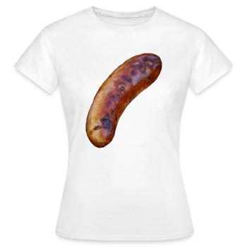barbecue grill barbecue hamburger bacon bifteck sauver - T-shirt Femme - blanc - Devant - AI Model Female 172 dark (172cm)