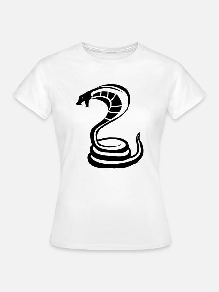 Cobra Snake - Frauen T-Shirt - Weiß