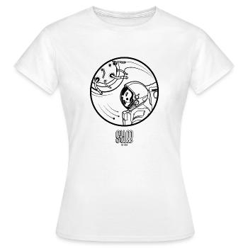 ESPACE FOU - T-shirt Femme - blanc - Devant - AI Model Female 172 dark (172cm)