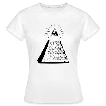 Pyramid - Women's T-Shirt - white - Front - AI Model Female 172 dark (172cm)