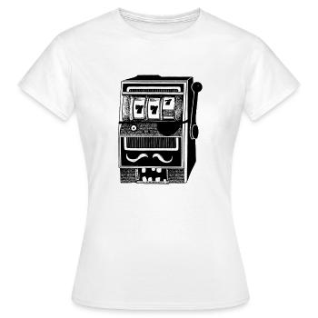 Un bandit manchot - T-shirt Femme - blanc - Devant - AI Model Female 172 dark (172cm)