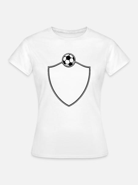 Soccer Emblem - Frauen T-Shirt - Weiß
